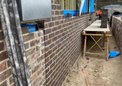 Brick perimeter wall providing security and durability