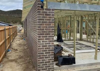 Decorative brick boundary wall with quality craftsmanship