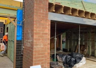 Brick entry pillars adding style to residential properties