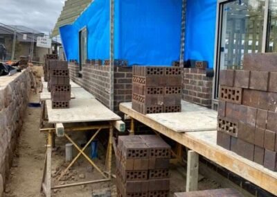 Brickwork completed for a newly built family home