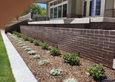 Brick front fence built with quality craftsmanship